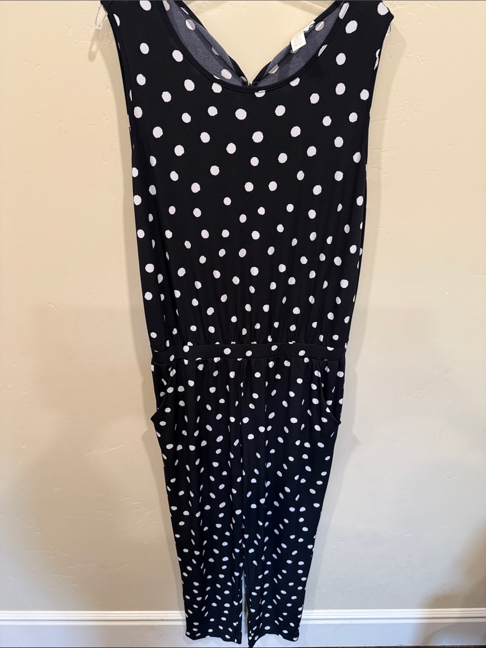Chico's Black and White Polka Dot jumpsuit